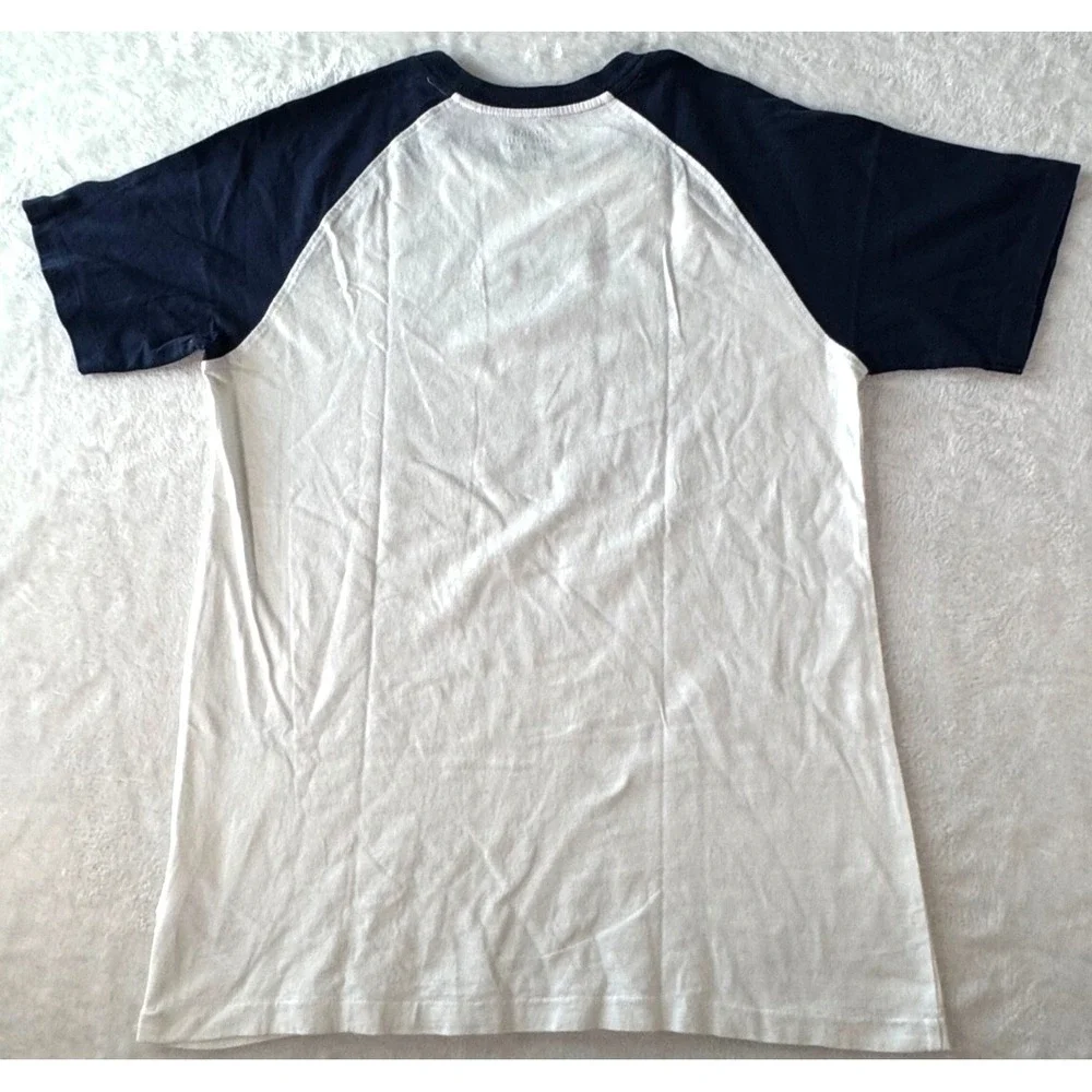 Vtg Polo Ralph Lauren‎ Tshirt Mens *XL* USA Flag Y2K 90s Raglan style Crewneck